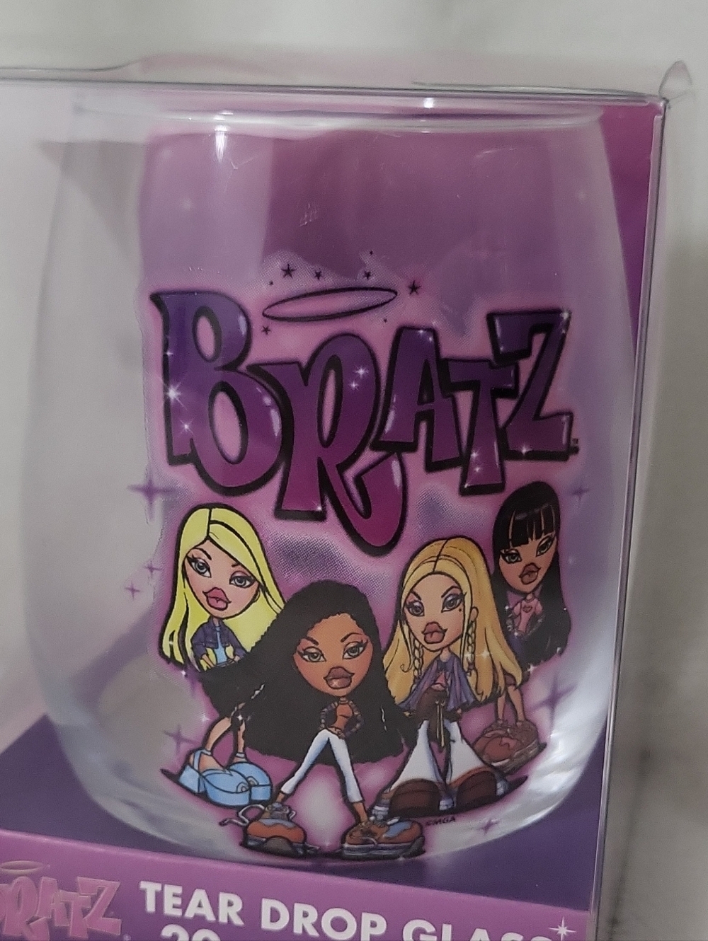 Bratz Tear Drop Glass 20 oz Glassware Purple - Picture 4 of 9